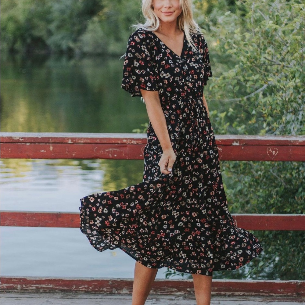 Floral midi dress
